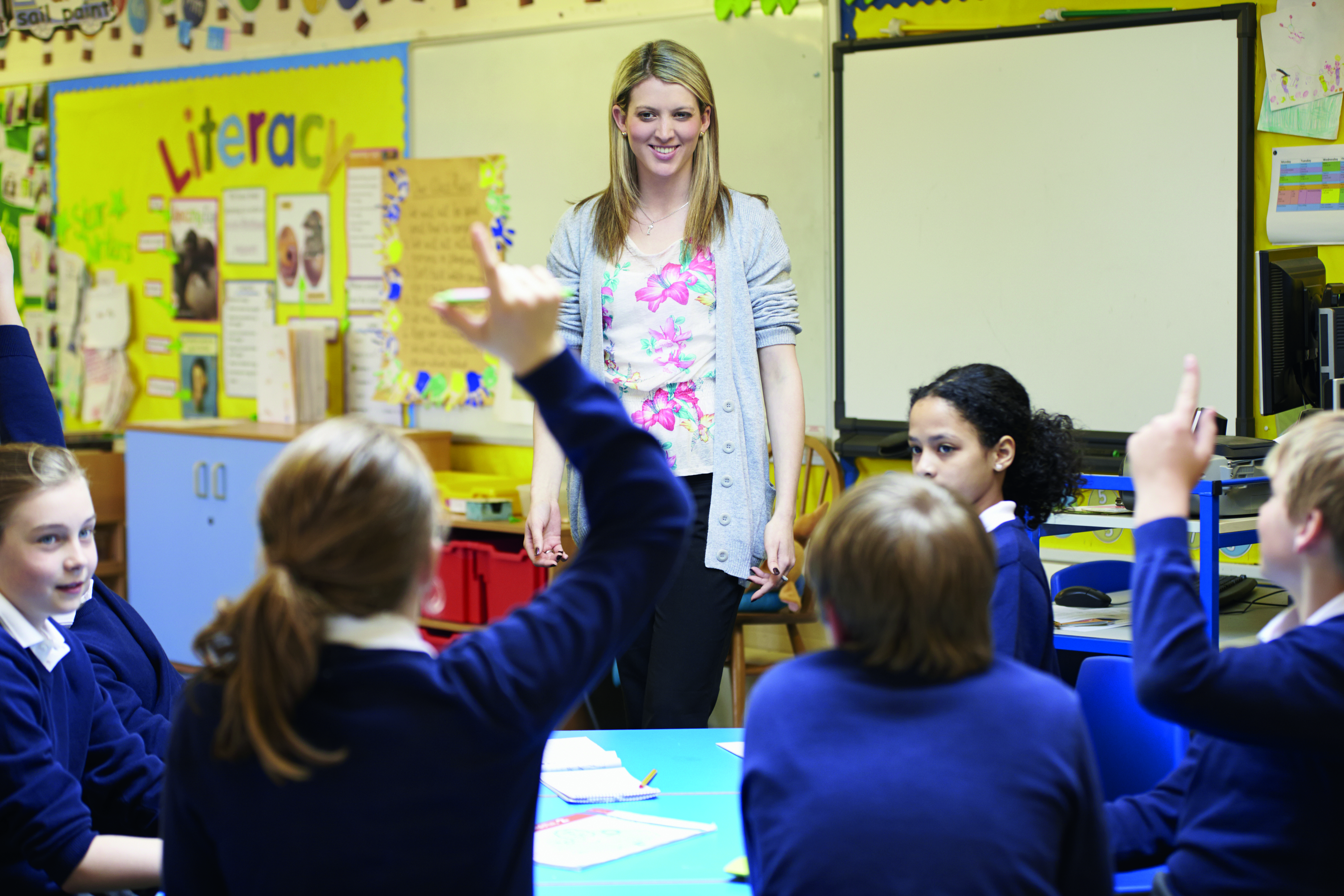 teacher in-front of class